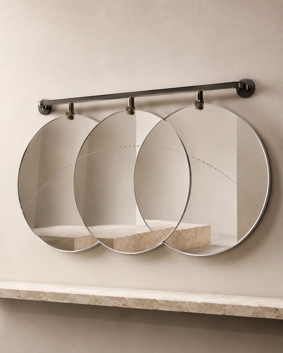 Overlapping mirror study